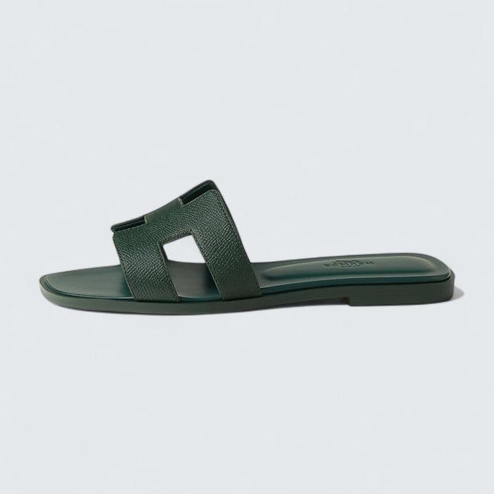 Hermès Oran Sandals 'Vert Bouteille'