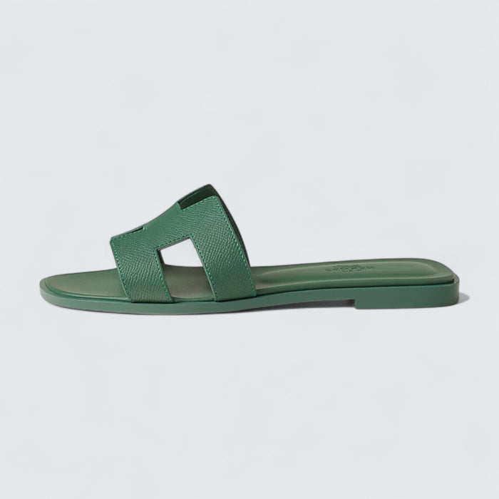 Hermès Oran Sandals 'Vert Lierre'