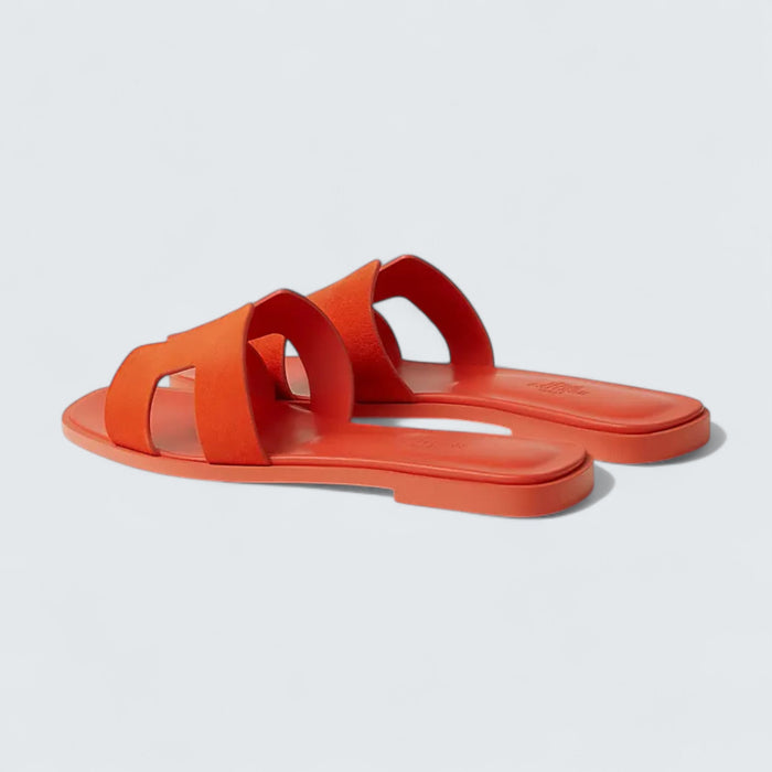 Hermès Oran Sandals 'Orange Corail'