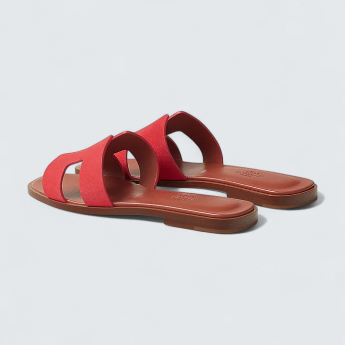 Hermès Oran Sandals 'Rouge Cinétique'