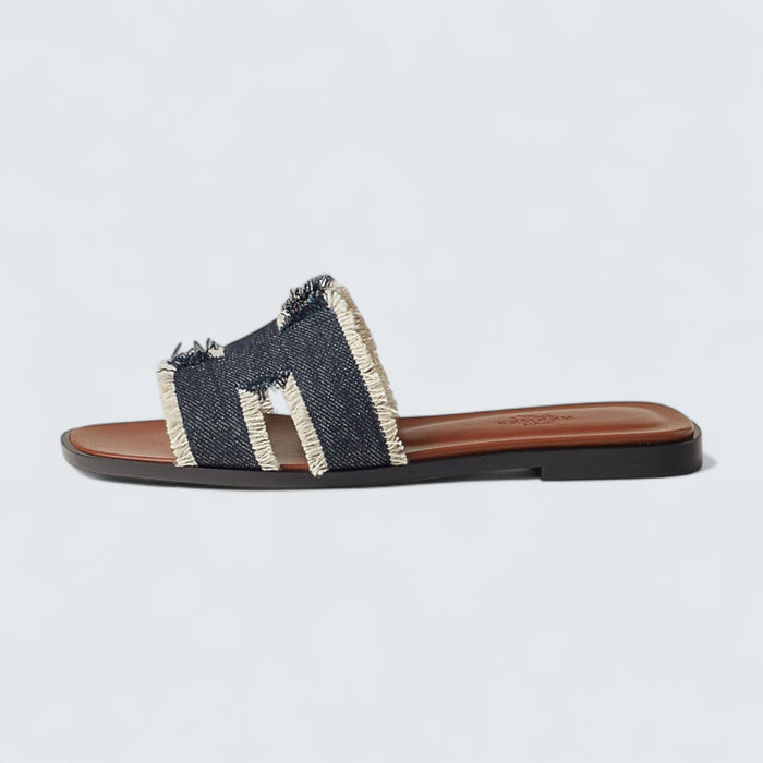 Hermès Oran Sandals 'Bleu Brut'