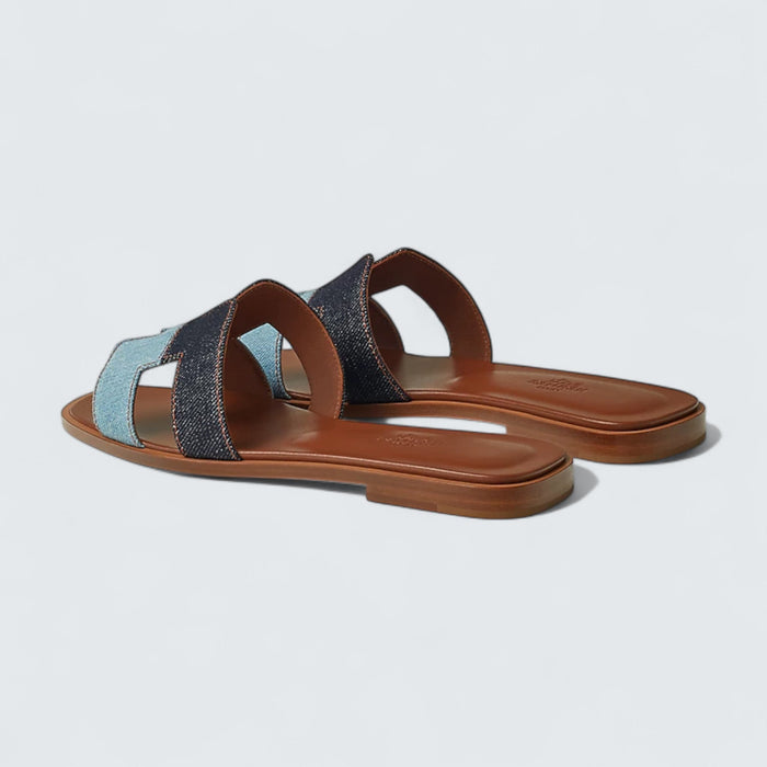Hermès Oran Sandals 'Bleu Brut / Bleu Clair'