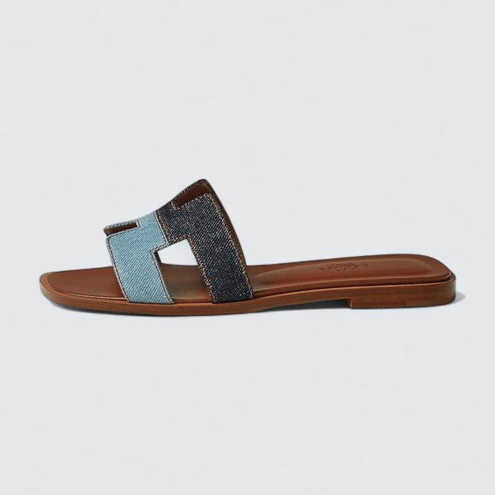 Hermès Oran Sandals 'Bleu Brut / Bleu Clair'