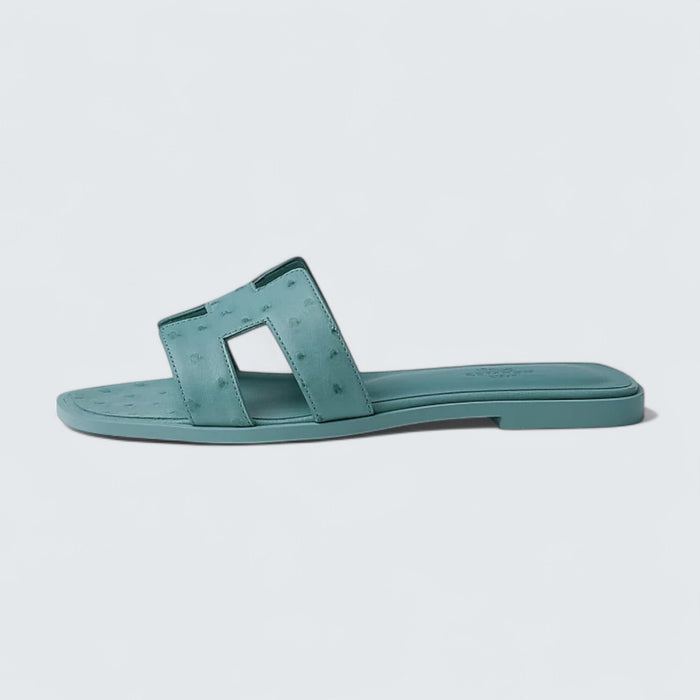 Hermès Oran Sandals 'Bleu Minéral'
