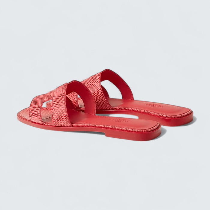 Hermès Oran Sandals 'Rose Vermillon'
