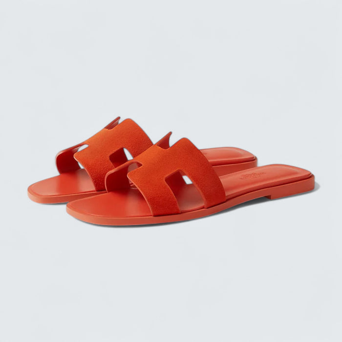 Hermès Oran Sandals 'Orange Corail'