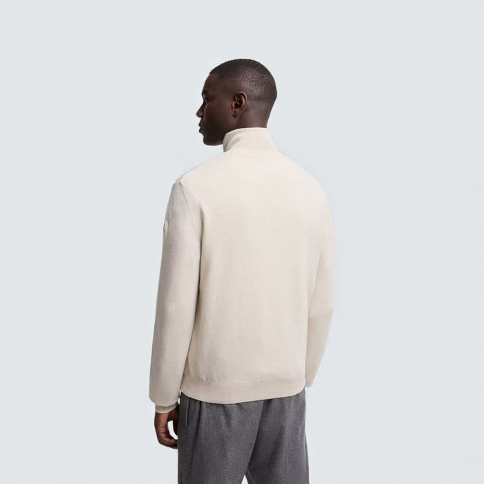 Moncler Padded Wool and Cashmere Zip Up Cardigan
