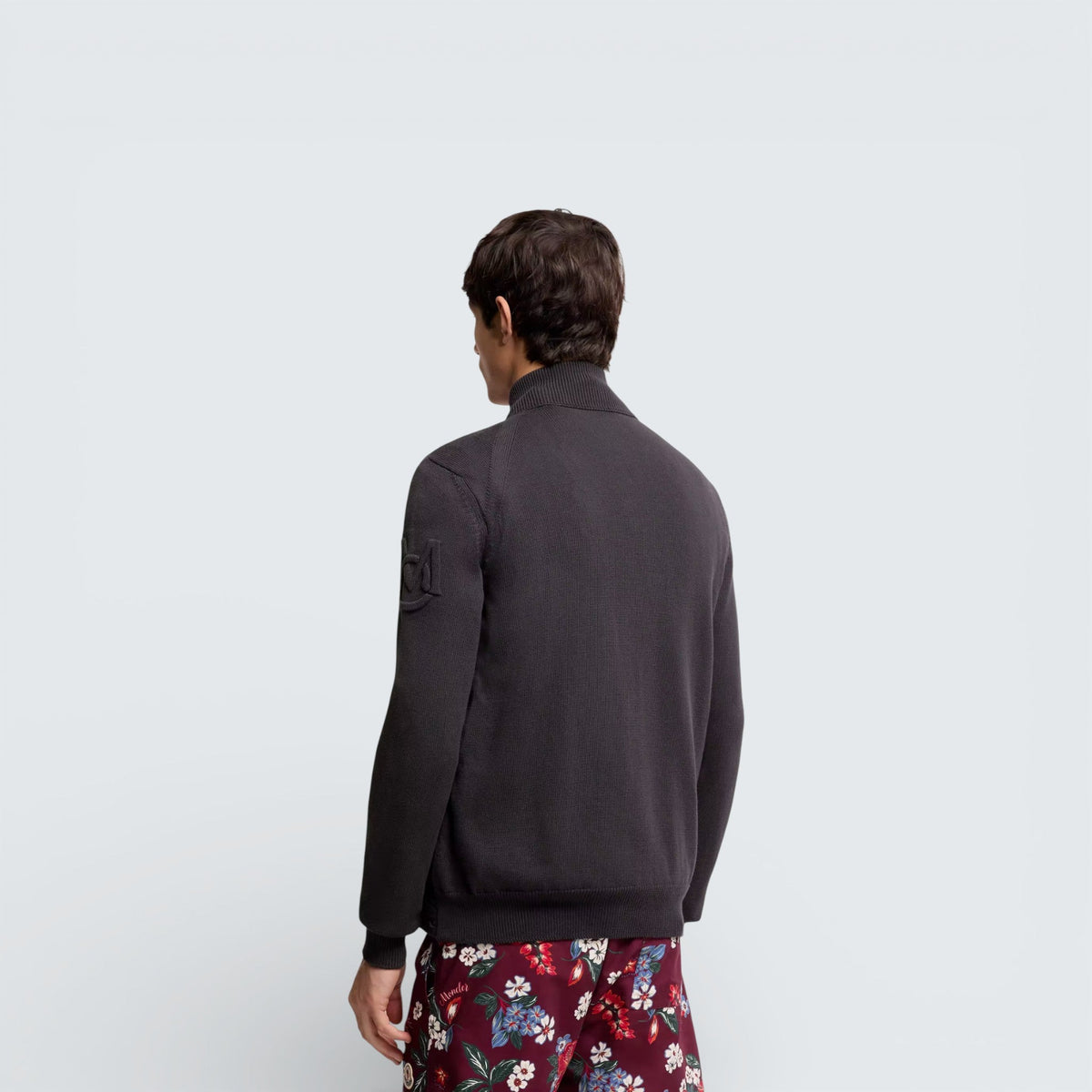 Moncler Padded Zip-Up Cotton Cardigan