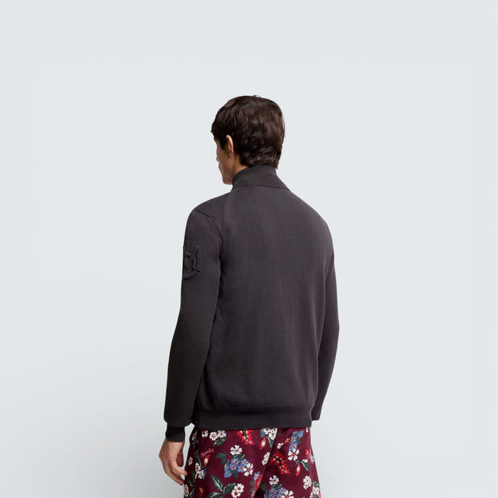 Moncler Padded Zip-Up Cotton Cardigan