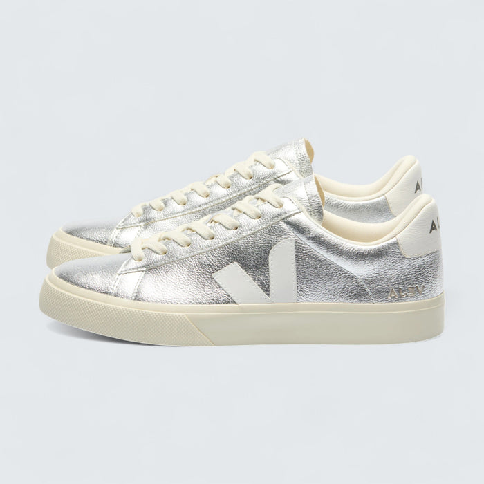 Veja Campo Chromefree Leather 'Silver White'