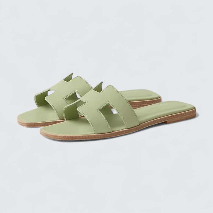 Hermès Oran Sandals 'Vert de Mer'