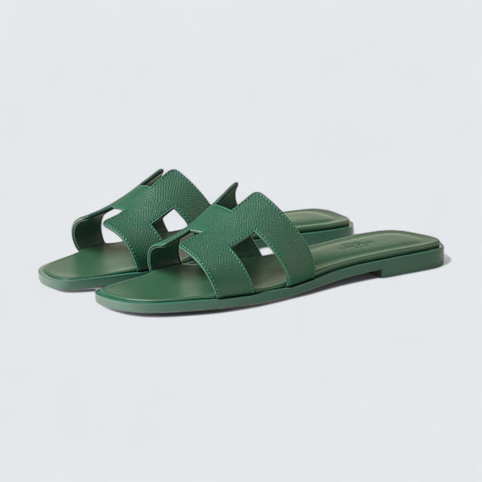 Hermès Oran Sandals 'Vert Lierre'